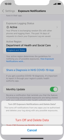 Press Turn Off and Delete Data. Press Turn Off and Delete Data.