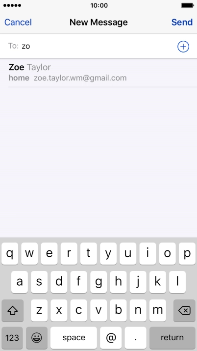 Press the required contact. Press the required contact.