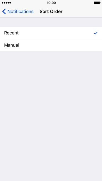 Press Recent to sort notifications by time. Press Recent to sort notifications by time.