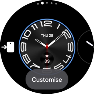 Press the Home key. Press the Home key.
