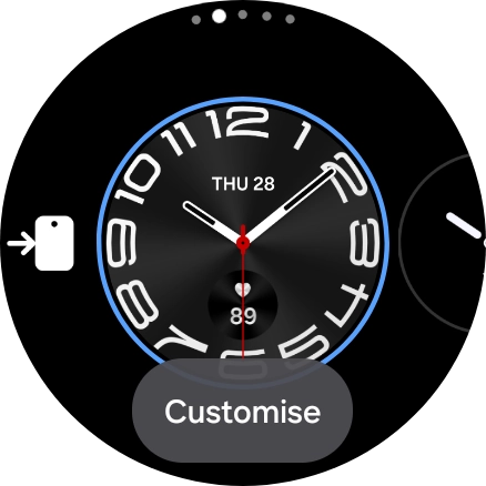 Press the Home key. Press the Home key.