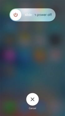 Press and drag the power off icon right. Press and drag the power off icon right.