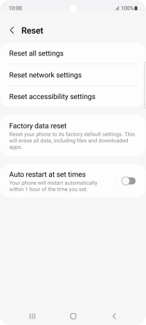 Press Factory data reset. Press Factory data reset.