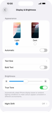 Press Dark. Press Dark.
