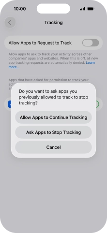 If you turn off the function, press the required setting. If you turn off the function, press the required setting.