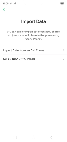 You can transfer the contents of another phone to your phone when it's activated for the first time and after a factory reset. When this screen is displayed, your phone is ready to transfer contents from another phone. You can transfer the contents of another phone to your phone when it's activated for the first time and after a factory reset. When this screen is displayed, your phone is ready to transfer contents from another phone.