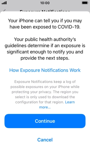 Press Continue. Press Continue.