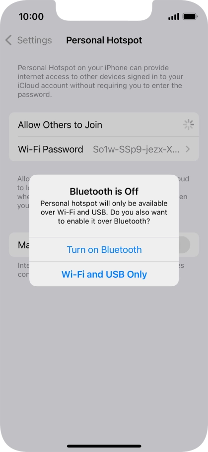 If Wi-Fi is turned on, press Wi-Fi and USB Only. If Wi-Fi is turned on, press Wi-Fi and USB Only.