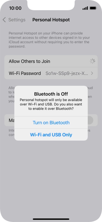 If Wi-Fi is turned on, press Wi-Fi and USB Only. If Wi-Fi is turned on, press Wi-Fi and USB Only.