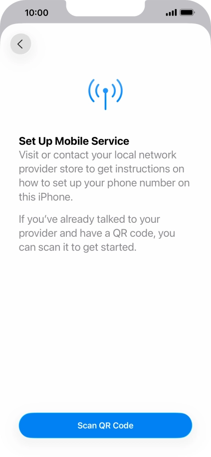 Press Scan QR Code. Press Scan QR Code.