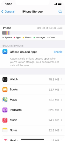 Press the required app. Press the required app.