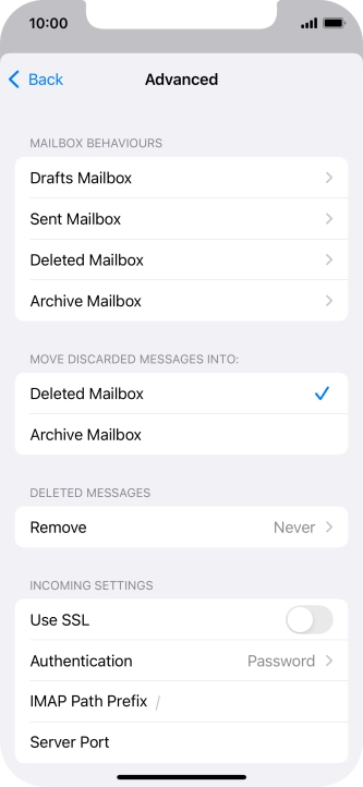 Press the indicator next to Press the indicator next to
