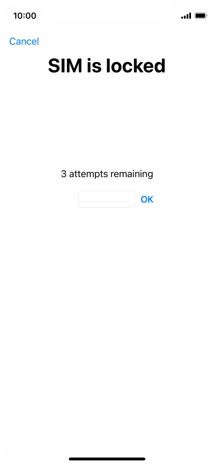 If your SIM is locked, key in your PIN and press OK. If your SIM is locked, key in your PIN and press OK.