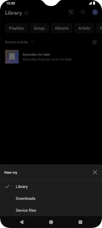 Press the required category and go to the required audio file. Press the required category and go to the required audio file.