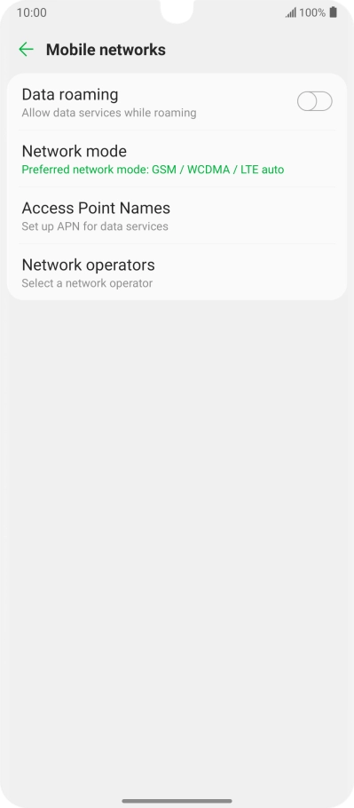 Press the indicator next to Press the indicator next to