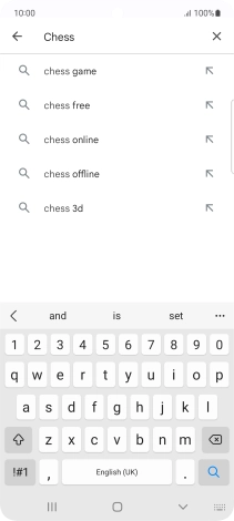 Key in the name or subject of the required app and press the search icon. Key in the name or subject of the required app and press the search icon.