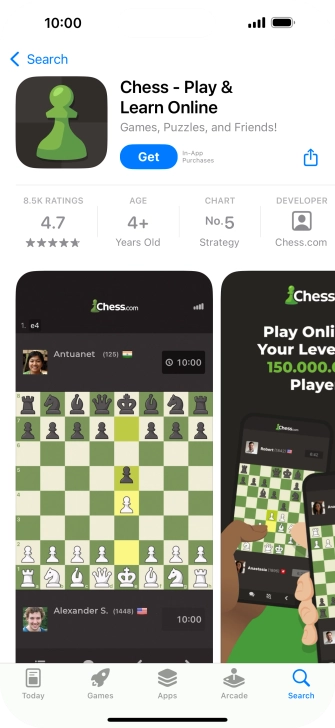 Press Get and follow the instructions on the screen to install the app. Press Get and follow the instructions on the screen to install the app.