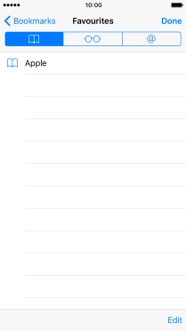 Press the required bookmark. Press the required bookmark.