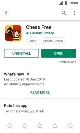 Press UNINSTALL. Press UNINSTALL.