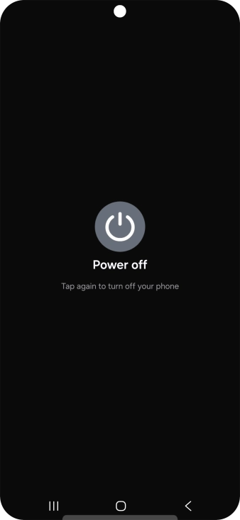 Press Power off. Press Power off.