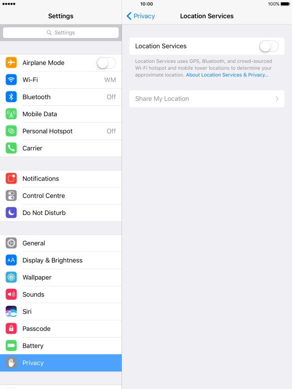 Press the indicator next to Press the indicator next to