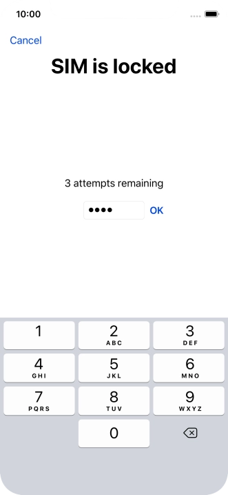 If your SIM is locked, key in your PIN and press OK. If your SIM is locked, key in your PIN and press OK.