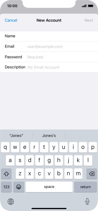 Press Email and key in your email address. Press Email and key in your email address.