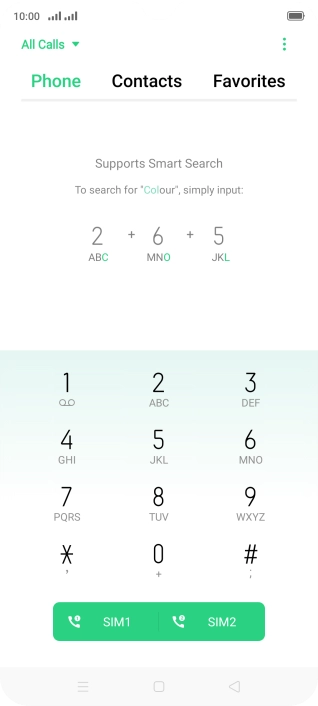 Press the menu icon. Press the menu icon.