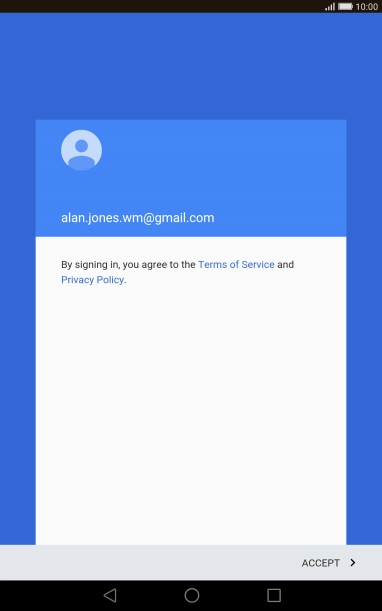 Press ACCEPT. Press ACCEPT.
