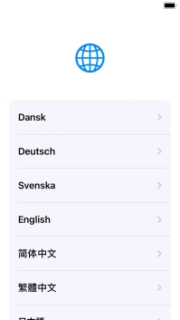Press the required language. Press the required language.