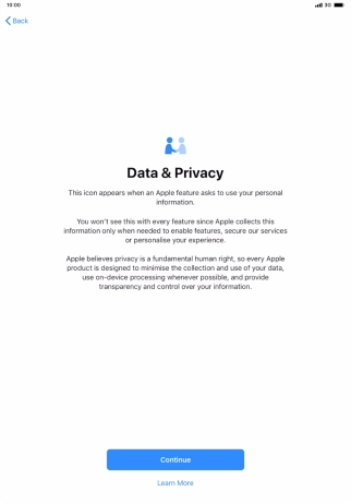 Press Continue. Press Continue.