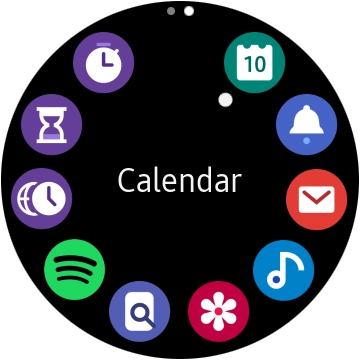Press the find phone icon. Press the find phone icon.