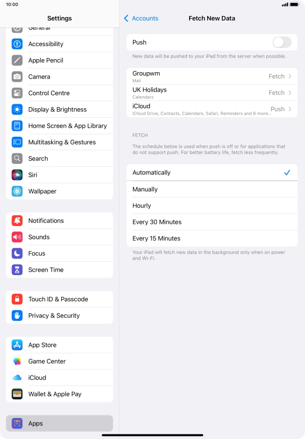 If you turn off the function, press the required setting. If you turn off the function, press the required setting.