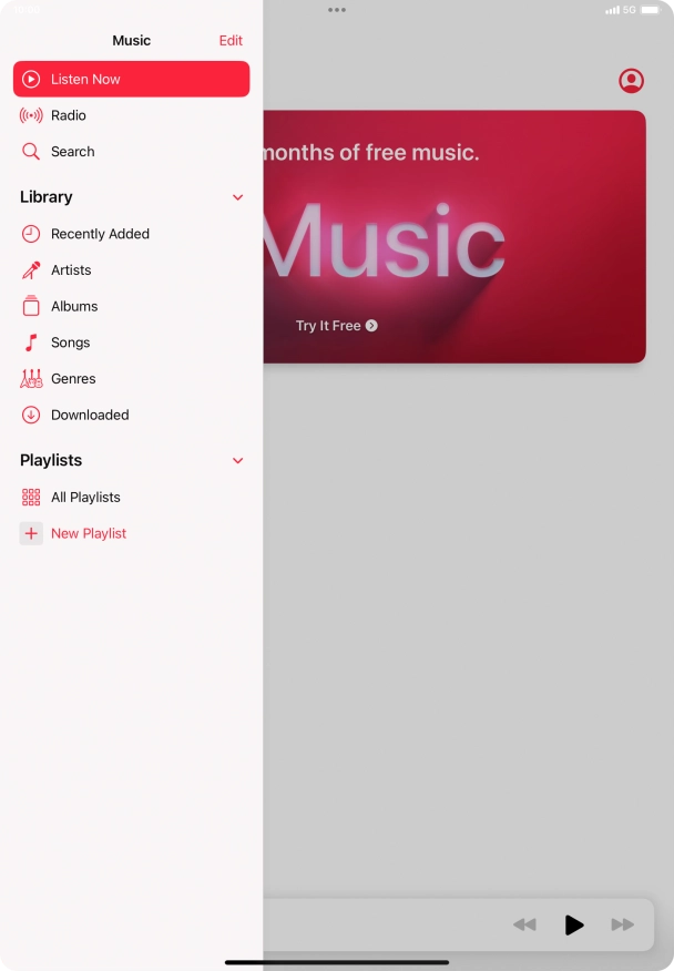 Press New Playlist. Press New Playlist.