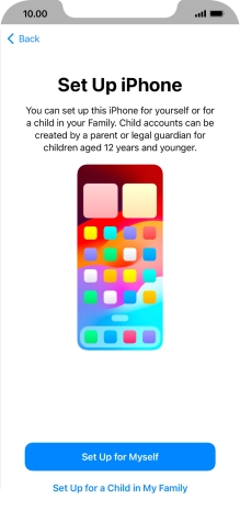 Press Set Up for Myself. Press Set Up for Myself.