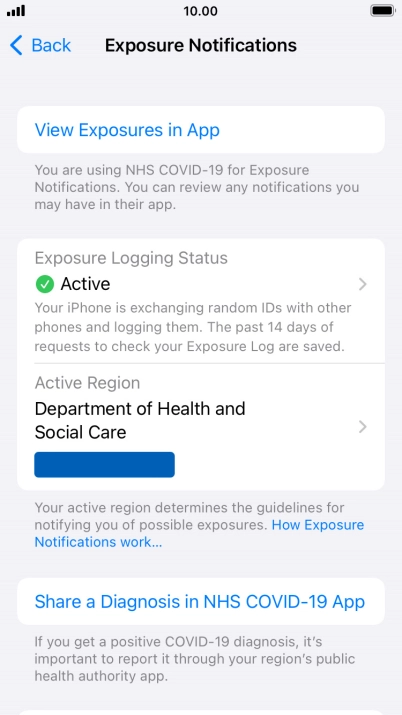 Press Exposure Logging Status. Press Exposure Logging Status.