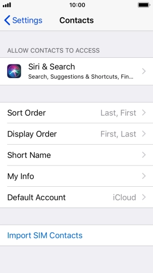 Press Import SIM Contacts. Press Import SIM Contacts.