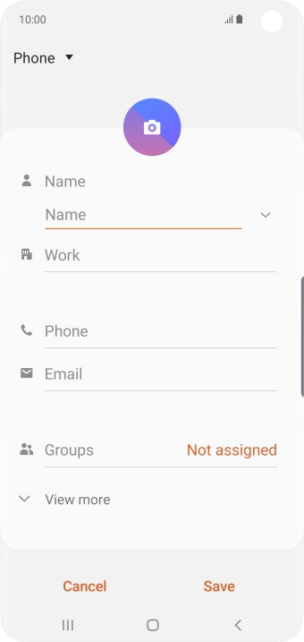Press the address book drop down list. Press the address book drop down list.