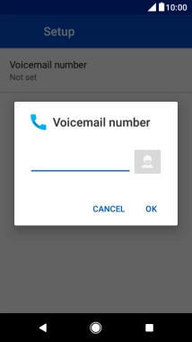 Key in +61414121121 and press OK. Key in +61414121121 and press OK.