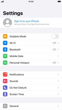 Press Sign in to your iPhone. Press Sign in to your iPhone.
