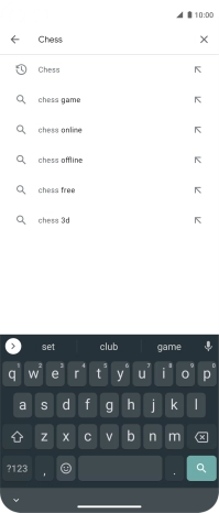 Key in the name or subject of the required app and press the search icon. Key in the name or subject of the required app and press the search icon.