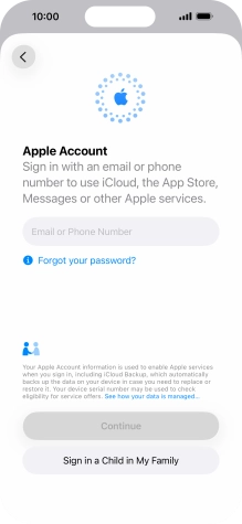 Press Email or Phone Number and key in the username for your Apple Account. Press Email or Phone Number and key in the username for your Apple Account.