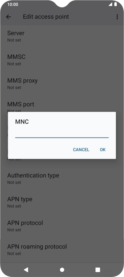 Key in 03 and press OK. Key in 03 and press OK.