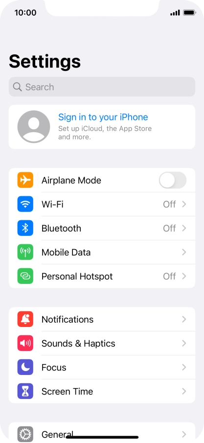 Press Sign in to your iPhone. Press Sign in to your iPhone.