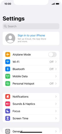 Press Sign in to your iPhone. Press Sign in to your iPhone.