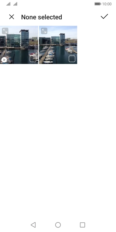 Press the required picture. Press the required picture.