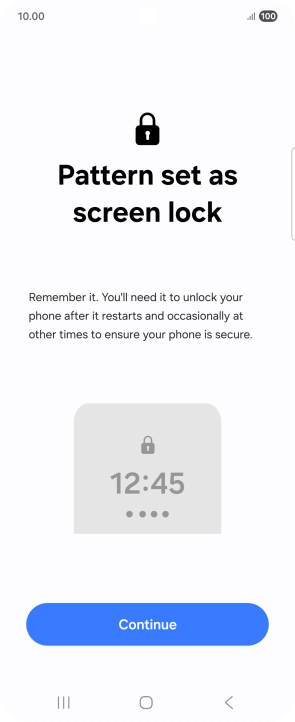 Press Continue. Press Continue.