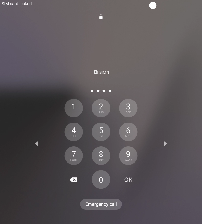 If your SIM is locked, key in your PIN and press OK. If your SIM is locked, key in your PIN and press OK.