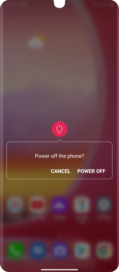 Press POWER OFF. Press POWER OFF.