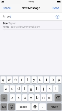 Press the required contact. Press the required contact.